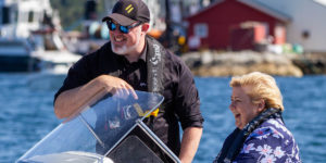 CEO Evoy Leif A. Stavøstrand and Norwegian Prime Minister Erna Solberg