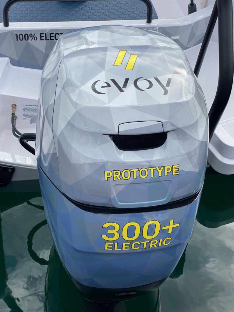 Evoy electric outboard 300+ hp