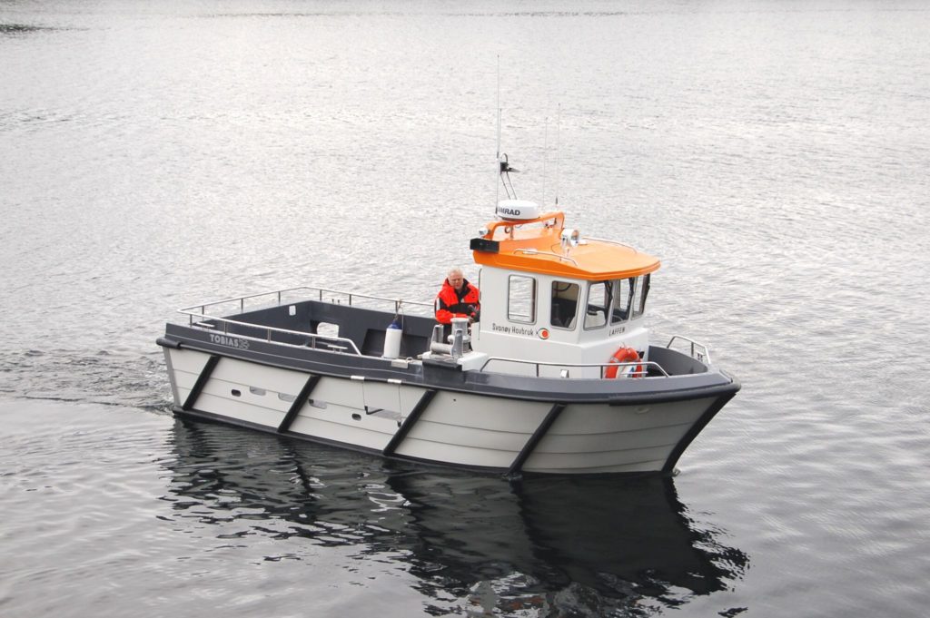 Tobias Båt 25 electric fishing boat powered by Evoy