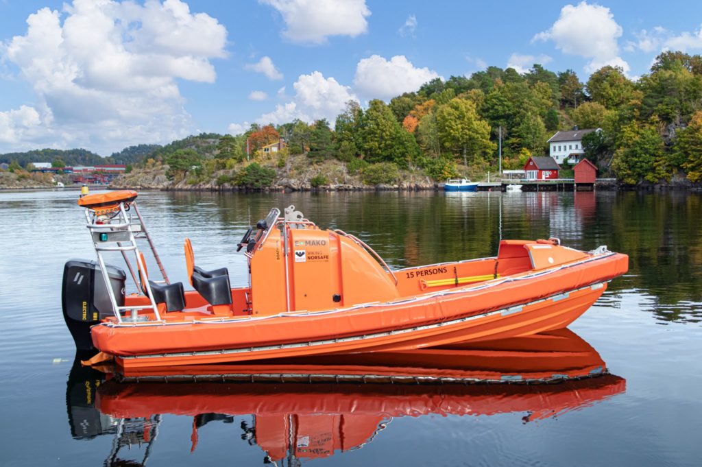 Viking Norsafe electric boat powere by evoy