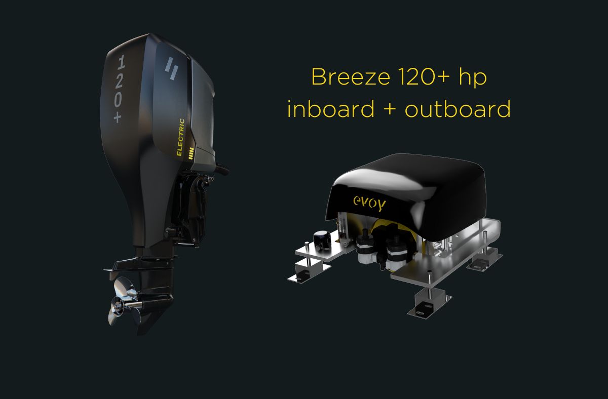 Evoy Breeze 120hp electric outboard and inboard motor system