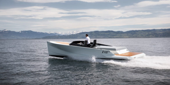 Say Carbon Yachts teaming up with Evoy - electric boat motor producer.
