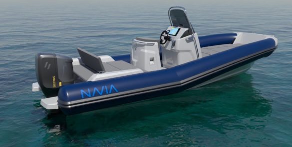 Navia Electric Yachts Powered by Evoy Electric 120 hp outboard